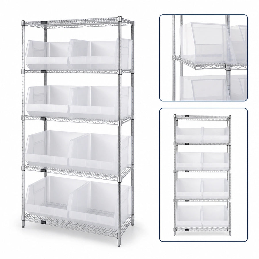 Five Shelves Included