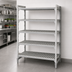Thumbnail image #4 for Cambro Camshelving Premium 5-Tier Vented Stationary Starter Polymer Shelving Unit, 24 x 36 x 72 Inches, Speckled Gray