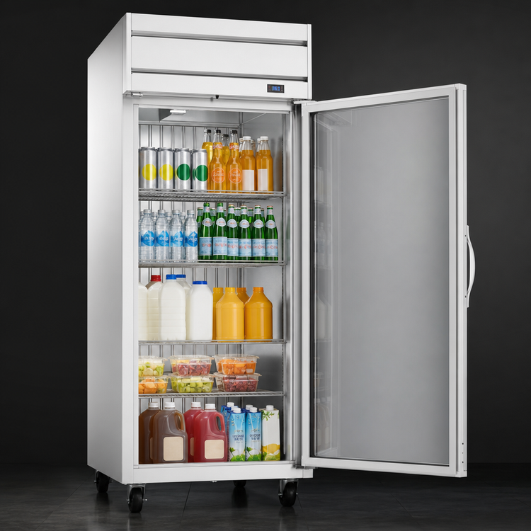 Product image #3 for Beverage-Air Horizon Series One-Section Top-Mount Reach-In Refrigerator with Wide Glass Door