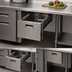 Thumbnail image #4 for Advance Tabco Stainless Steel Concealed Under-Table Hand Sink Drawer with Faucet, 10 x 14 x 5 Bowl