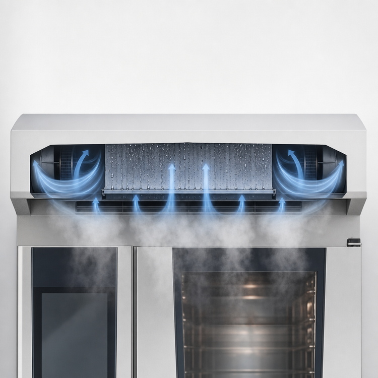 Product image #3 for RATIONAL UltraVent Plus Type II Ventless Recirculating Condensation Hood with HEPA H13 Smoke Capture for Combi-Duo 6- and 10-Half Size Electric Units
