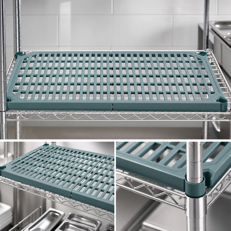 Product image #3 for Quantum 42 x 24 Inch Removable Polymer Shelf Mat for Wire Shelves