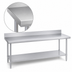 Thumbnail image #3 for Duke Supreme Stainless Steel Work Table with 5-Inch Riser and Stainless Undershelf, 24 x 120 Inches