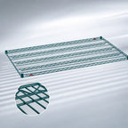 Thumbnail image #4 for Metro Super Erecta 3660NK3 Super Wide Wire Shelf, 60"W x 36"D, Green Epoxy Finish with Microban, 600 lb. Capacity
