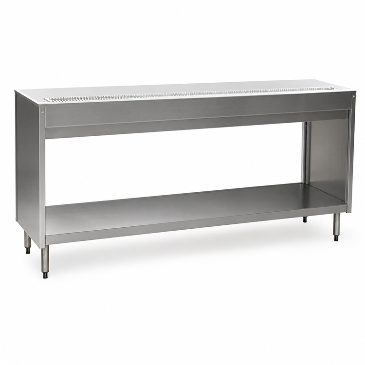 Product image #3 for Spec-Master 79-Inch Stainless Steel Urn Stand with Enclosed Base and Drip Trough