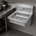 Thumbnail image #3 for John Boos Pro-Bowl Wall-Mount Stainless Steel Hand Sink with 14-Inch x 10-Inch x 5-Inch Bowl