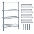 Thumbnail image #3 for Quantum WR63-1836GY Wire Shelving Starter Unit, 36"W x 18"D x 63"H, 4 Shelves, Gray Epoxy Finish