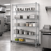 Thumbnail image #3 for Quantum 5-Shelf Stationary Wire Shelving Starter Kit, 60