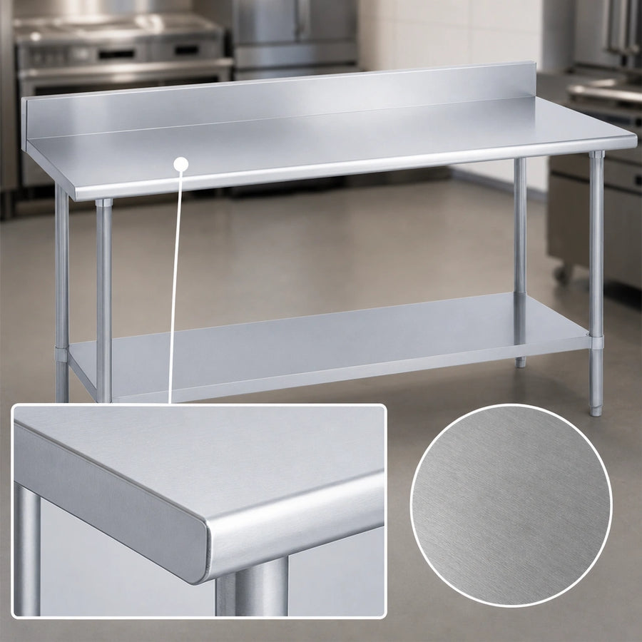 16-Gauge Stainless Steel Top