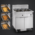 Thumbnail image #3 for Imperial IFSSP350E Triple-Tank Electric Floor Fryer with Built-In Space Saver Filter System, 50 lb. Tanks