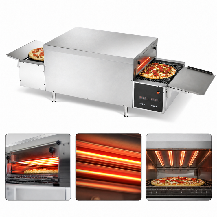 Product image #3 for Vollrath PO6-20818 Countertop Single-Deck Conveyor Pizza Oven, 68-Inch Wide, 208V