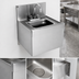 Thumbnail image #3 for Eagle Group Spec-Bar Wall Mounted Stainless Steel Hand Sink with Perforated Sink Strainer, 14 x 15 Inch