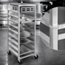 Thumbnail image #3 for Mobile All-Welded Aluminum Universal Rack with Stainless Steel Top, 4-Pan Capacity