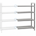Thumbnail image #3 for Cambro Camshelving Elements XTRA 4-Tier Stationary Add-On Polymer Shelving Unit, 18 x 30 x 84 Inches, Vented, Speckled Gray