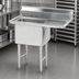 Thumbnail image #3 for Advance Tabco 1-Compartment Fabricated Sink with 18-Inch Right Drainboard, 16-Gauge 304 Stainless Steel, 16 x 20 x 14-Inch Bowl
