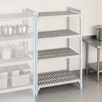 Thumbnail image #4 for Cambro Camshelving® Premium CPA244284V4PKG 4-Tier Vented Add-On Polymer Shelving Unit, 24 x 42 x 84 Inch