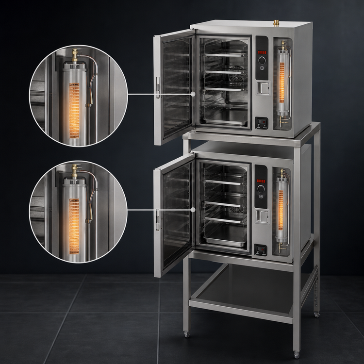 Product image #3 for Steamcraft Ultra 3 Stacked Electric High-Speed Convection Steamer with Stand, 2 Compartments, EasyTimer