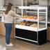 Thumbnail image #3 for Federal Industries Italian Glass Series Self-Service Non-Refrigerated Pastry Display Case, 60 Inch Wide, 2-Tier, Floor Model