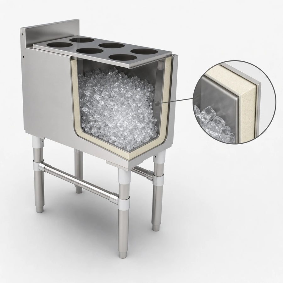 Foam-Insulated Ice Bin