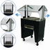 Thumbnail image #3 for Advance Tabco Triumph Supreme Portable Electric Hot Food Buffet Table with Double-Sided Sneeze Guard, 2-Well Open Base, 208/240V