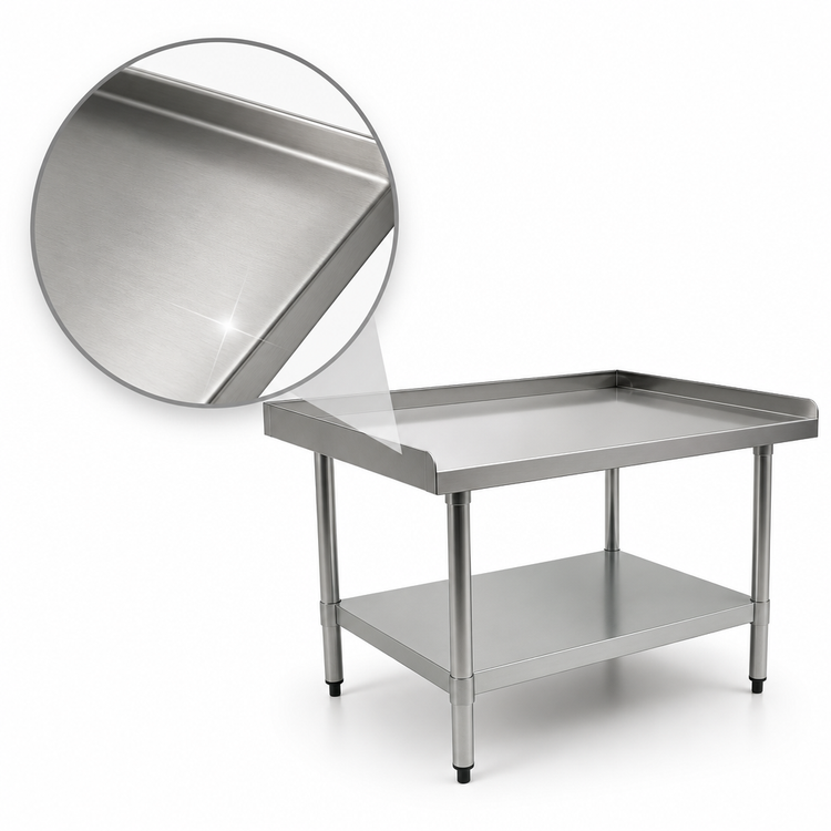 Product image #3 for Eagle Group BlendPort® 60-Inch W x 30-Inch D Stainless Steel Equipment Stand with Adjustable Undershelf
