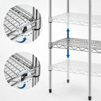 Thumbnail image #3 for Metro Super Erecta A2424NS Super Adjustable Wire Shelf, 24" W x 24" D, Stainless Steel Finish