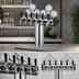 Thumbnail image #3 for Perlick Illuminated Winged Tee Countertop Glycol-Cooled 6-Faucet Beer Draft Tower