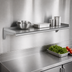 Thumbnail image #3 for Eagle Group 96-Inch x 12-Inch Wall-Mounted Shelf, 14 Gauge 304 Stainless Steel