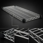 Thumbnail image #3 for Eagle Group EAGLEbrite QA1872Z Quad-Adjust Wire Shelf, 72"W x 18"D, 600 lb Capacity, Zinc Finish Case of 2