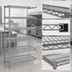 Thumbnail image #3 for Eagle Valu-Master 42 x 18 x 86-Inch 5-Tier Add-On Wire Shelving Unit, Pewter Gray Epoxy Finish