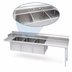 Thumbnail image #3 for Advance Tabco Right-Hand 3-Compartment Sink Table with 41-Inch Drainboard, 107-Inch Wide
