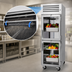 Thumbnail image #3 for Turbo Air PRO Series One-Section Glass Half-Door Reach-In Refrigerator, Top-Mount, 25.73 Cu. Ft., R-290