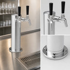 Thumbnail image #3 for Perlick Corporation 67945-2DA-R 2-Faucet Draft Arm Style Beer Dispensing Kit for DZS36, Polished Chrome