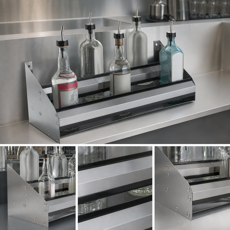 Product image #3 for Krowne Royal Series Built-In Double Speed Rail, 22 Inch x 10 Inch, Stainless Steel