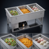 Thumbnail image #4 for Vollrath FC-HCF-03208-FF 3-Well Hot/Cold/Frozen Drop-In Food Well with Flat Flange, 120/208-240V