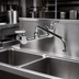 Thumbnail image #3 for T&S Extra Heavy Duty Splash-Mounted Commercial Faucet with 14-Inch Swing Spout, 8-Inch Centers