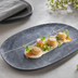 Thumbnail image #3 for Ridge 18-Inch Oblong Melamine Platter, Soapstone, Matte Finish