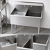 Thumbnail image #3 for Eagle Group Two-Compartment Utility Sink, 37-3/8