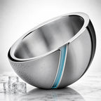 Thumbnail image #4 for Winco DWAB-S Double-Wall Angled Insulated Stainless Steel Display Bowl, 1-1/2 Qt, 8-1/3 Inch Diameter Case of 12