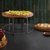 Thumbnail image #3 for American Metalcraft Loft Collection 9-Inch Round Rustic Wrought Iron Pizza Stand