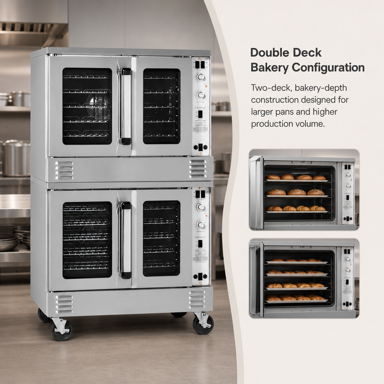 Product image #3 for Southbend Platinum Double Deck Bakery-Depth Electric Convection Oven with Standard Controls