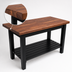 Thumbnail image #4 for John Boos 48 x 36-Inch American Black Walnut Wood Top Work Table with Painted Base, Slatted Undershelf and Tapered Legs