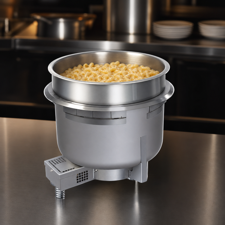 Product image #3 for Hatco Drop-In Round Uninsulated High-Watt Heated Well, 11 Quart, Without Drain