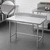 Thumbnail image #3 for Advance Tabco 60-Inch x 24-Inch 16-Gauge 304 Stainless Steel Work Table with 5-Inch Backsplash and Open Base