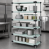 Thumbnail image #3 for Quantum 42-Inch x 14-Inch x 54-Inch 5-Shelf Solid Shelving Starter Kit, 304 Stainless Steel