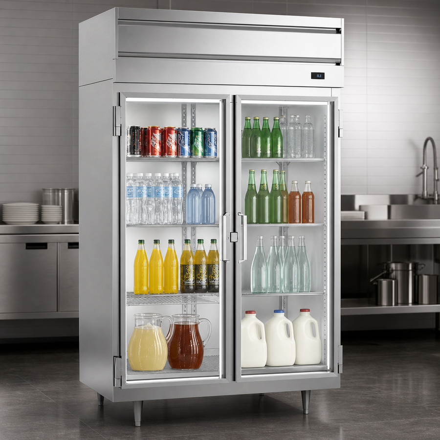 Full-Height Glass Doors
