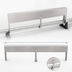 Thumbnail image #3 for Glastender 48-Inch Single Speed Rail Locking Cover, Stainless Steel