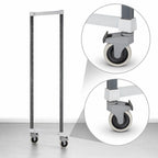 Thumbnail image #3 for Cambro Camshelving® Elements EXMPK1878480 Mobile Shelving Post Kit, 18-1/2"W x 71"H, Speckled Gray, Brake Casters