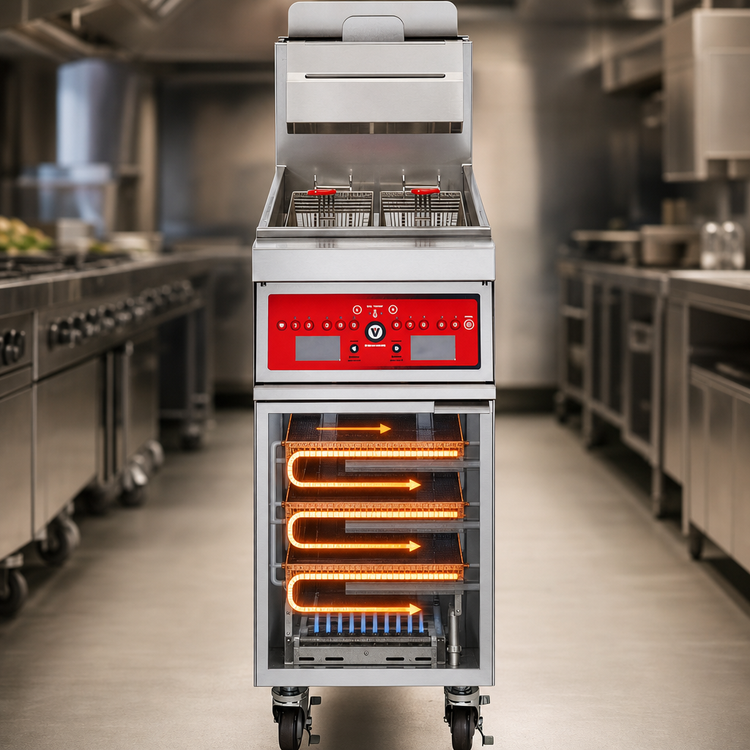 Product image #4 for Vulcan PowerFry3 1TR45A Free-Standing Gas Fryer, 45-50 lb. Capacity