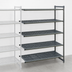 Thumbnail image #3 for Cambro Camshelving Basics Plus 21 in Deep x 60 in Long x 64 in High 5-Tier Vented Add-On Polymer Shelving Unit, Brushed Graphite